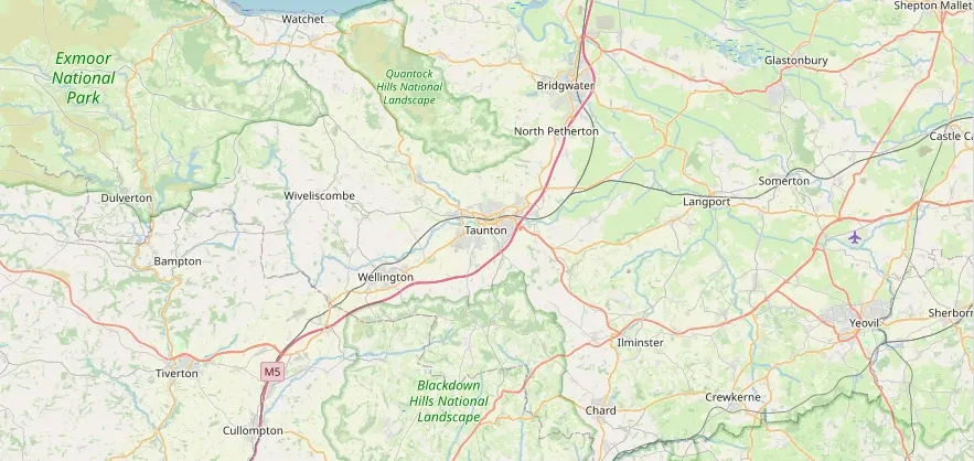 Map of the Taunton area we cover